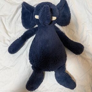 Jellycat Navy Plush Elephant retired one a large size